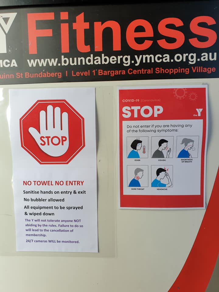 PROCEDURES FOR ENTRY INTO GYM